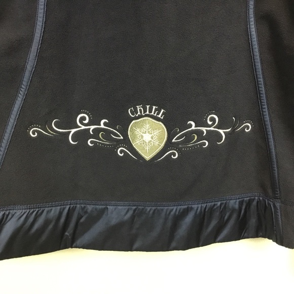 Alp N Rock Embroidered Zip Up Fleece Hoodie Snowflakes Chill Gorpcore Ski Size S - Picture 10 of 13